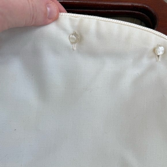 Vintage Bee Hive Baltimore Handbag Purse Wooden Handle Interchangeable 4 Covers - Picture 3 of 14